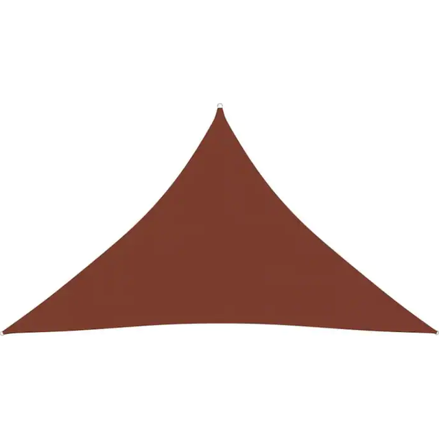 vidaXL Sunshade Sail Oxford Fabric Triangular 3.5x3.5x4.9 m Anthracite