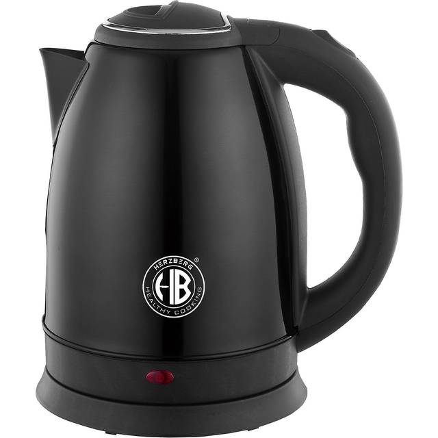 Elektrisk vattenkokare - elektrisk vattenkokare - vattenkokare i rostfritt stål - Elektrisk vattenkokare 1,8 liter trådlöst rostfritt stål silver - Herzberg HG5011-SIL