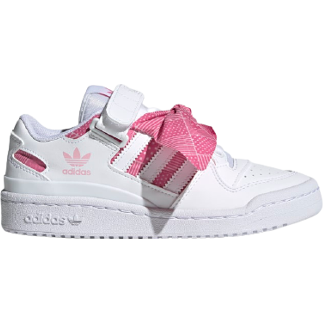 adidas Forum Low J Polka-Dot Scarf Kids Sneakers White Cloud-White Light-Pink Q47375 37⅓