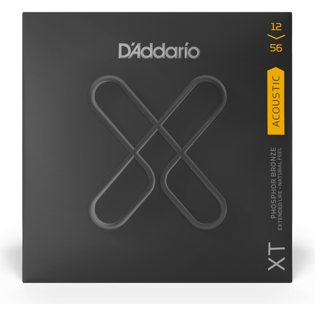 DAddario XTAPB1256 XT Phosphor Bronze Acoustic Strings 12-56