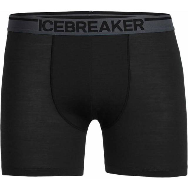 Icebreaker Anatomica Merino Boxers Briefs, M Black - Black/Black