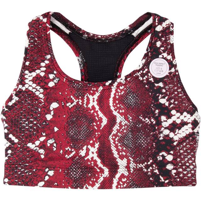 Casall Women's Iconic Sports Bra Red Snake, A/B XS