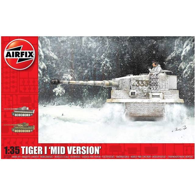 Airfix 1/35 Scale Tiger-1 "Mid Version" Model Kit - Multicoloured