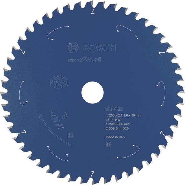 Bosch Expert Wood Cutting Cordless Mitre Saw Blade 250mm 48T 30mm