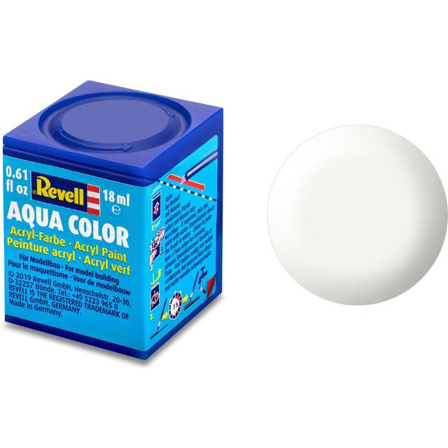 Revell 18ml Aqua Color Acrylic Paint (white Silkyy Finish) - Model Paints -  revell 18ml acrylic model paints aqua color choose colours rva752 301
