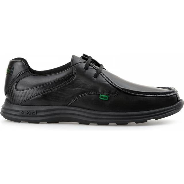 Men's Kickers - 112799 MENS REASAN LACE LTHR AM BLACK - Size: 8 - Black