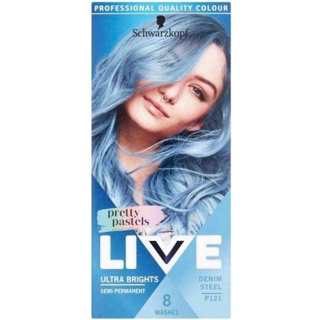 LIVE Pretty Pastels Semi-Permanent Blue Hair Dye Denim Steel