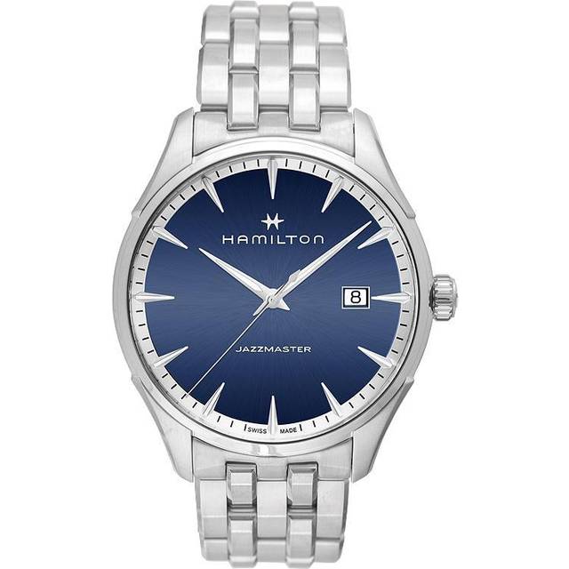HAMILTON Jazzmaster Blue Dial S-Steel Swiss Quartz Men's Watch H32451141 - 40 mm
