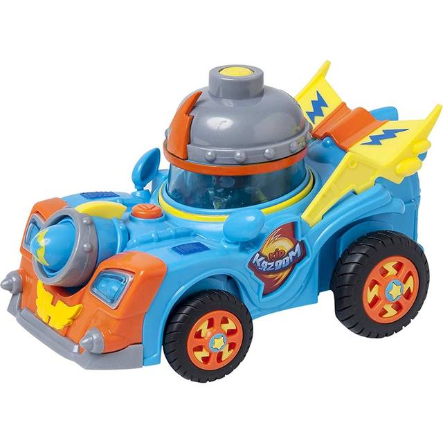 SUPERTHINGS Kid Kazoom Vehicle ? Contains 1 vehicle with 1 launcher and top and 1 exclusive figure