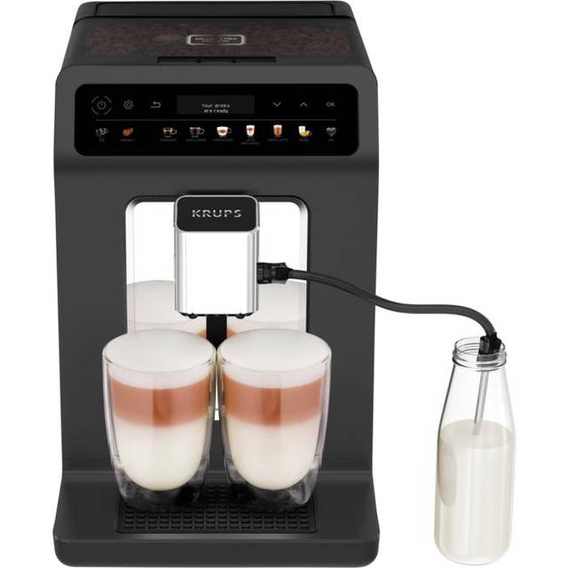 Krups EA895N Helautomatisk Kaffemaskin Evidence One, Grafit, En Storlek