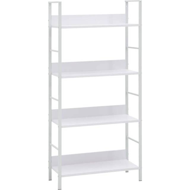 Vidaxl 4-Layer Book Shelf White 60X27.6X124.5 Cm Engineered Wood - One Size