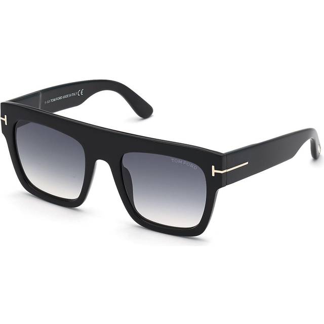 Tom Ford Renee FT 0847 01B, SQUARE Sunglasses, FEMALE, available with prescription - Black