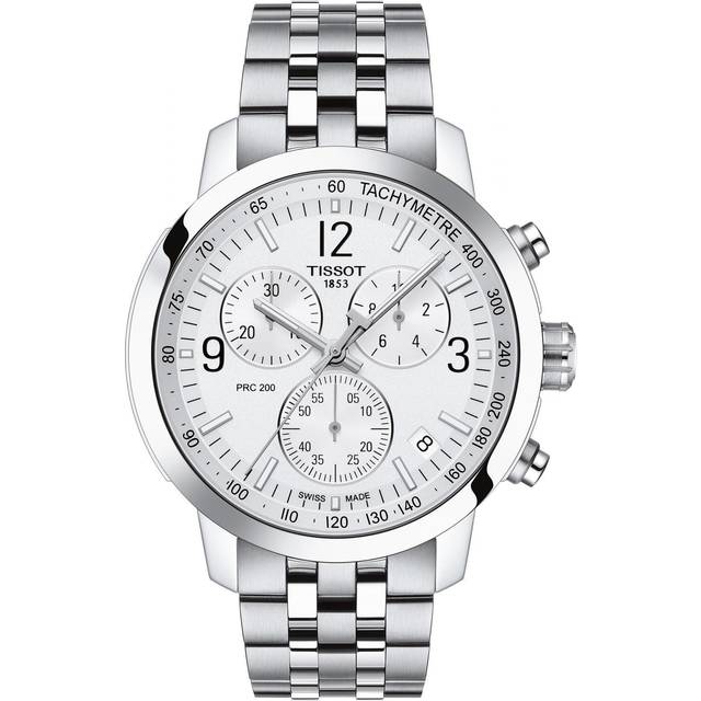 Tissot Men&apos;s Stainless Steel PRC200 Chronograph Watch