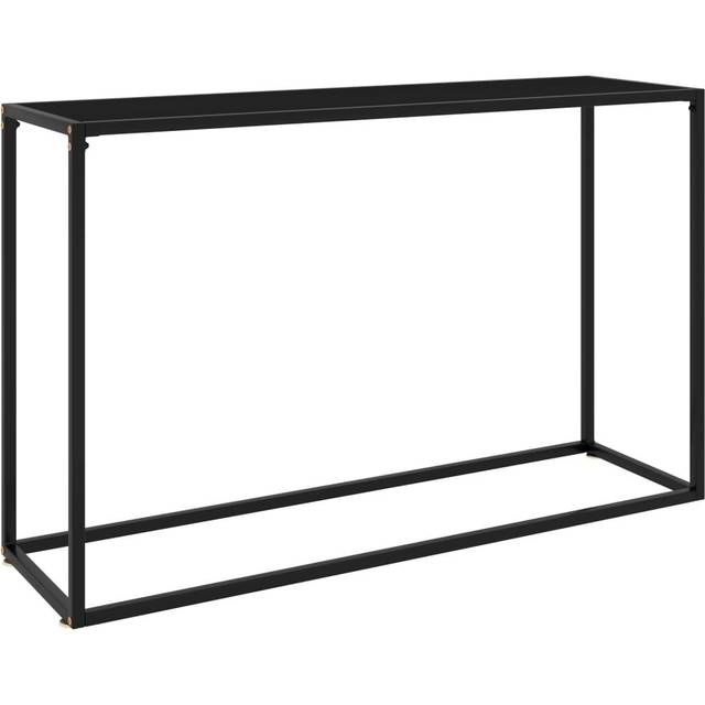 vidaXL Console Table Transparent 120x35x75 cm Tempered Glass