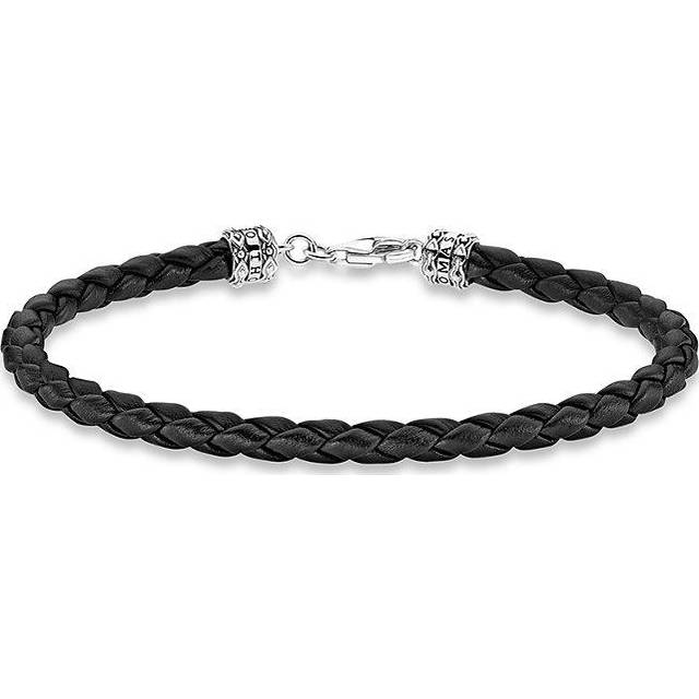 THOMAS SABO Men's Rebel Woven Nappa Leather Bracelet