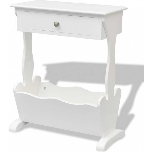 vidaXL Magazine Rack Melrose White