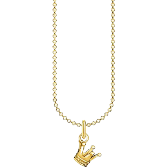 Yelow Gold Crown Necklace 45cm KE2040-413-39-L45v