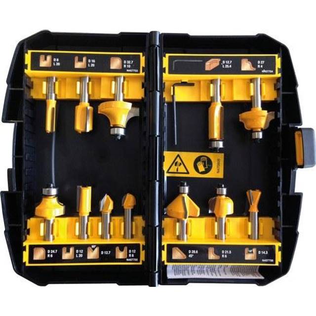 Dewalt - DT90016-QZ 8mm Router Bit 12pc Set