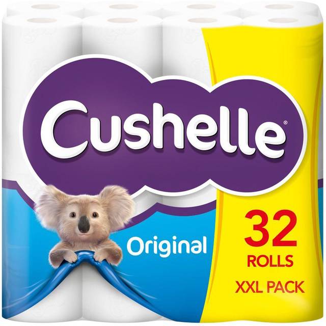 Cushelle Original Toilet Roll 2 Ply 8363033 180 Sheets Pack of 32
