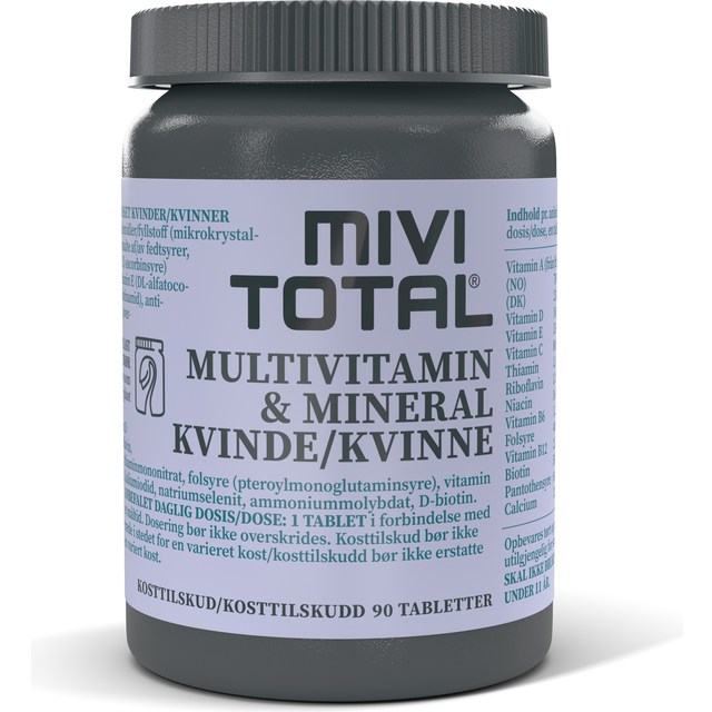 Mivitotal Multivitamin Kvinna, 90 st