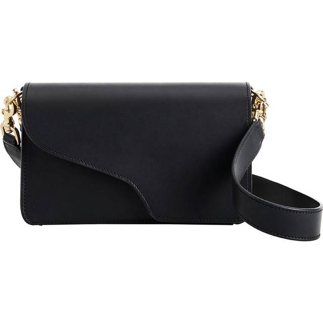 Assisi Black Leather Shoulder Bag | ATP Atelier | Official Site (One Size)