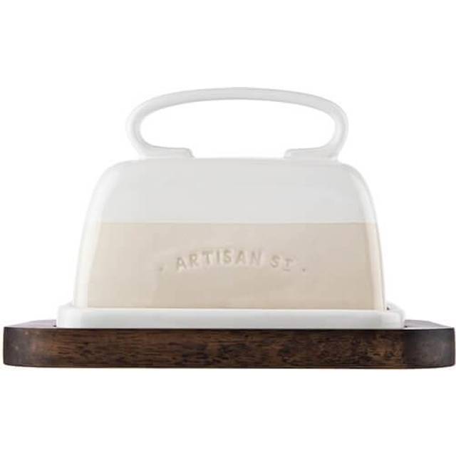 Artisan Street Butter Dish - White