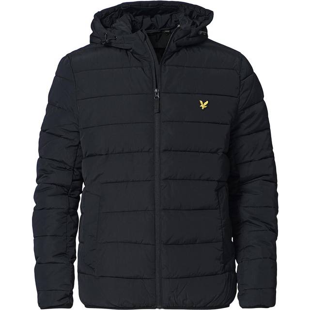 Lyle & Scott Lätt pufferjacka, oliv, Kolsvart, XXL