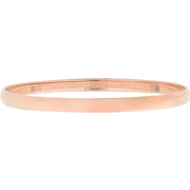 kate spade new york Stop and Smell The Roses Bangle, Rose Gold