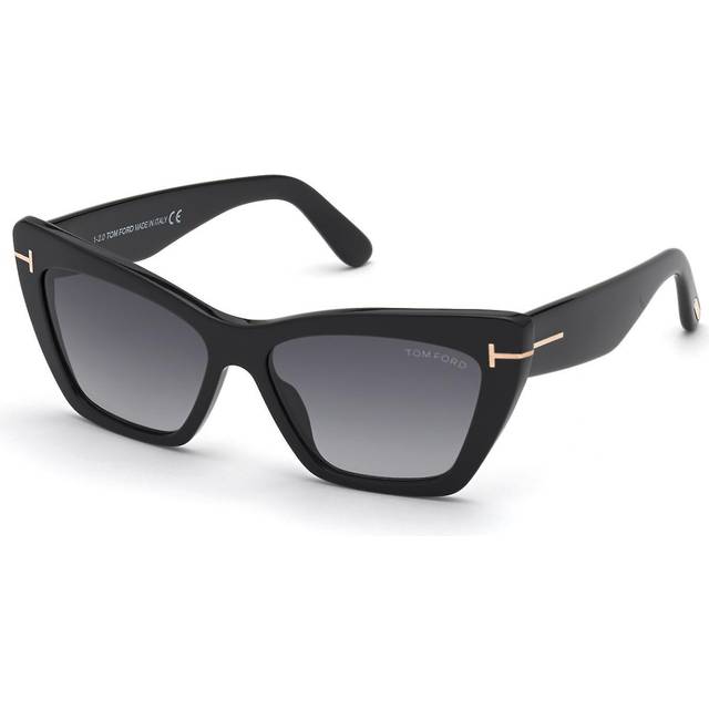 Tom Ford Wyatt Grey Gradient Cat Eye Ladies Sunglasses FT0871 01B 56 (OS)