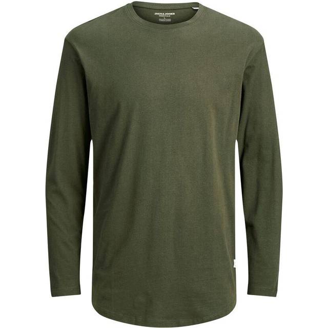 JACK & JONES Långärmad ekologisk bomull, Grön (Forest Night/Relaxed), XL