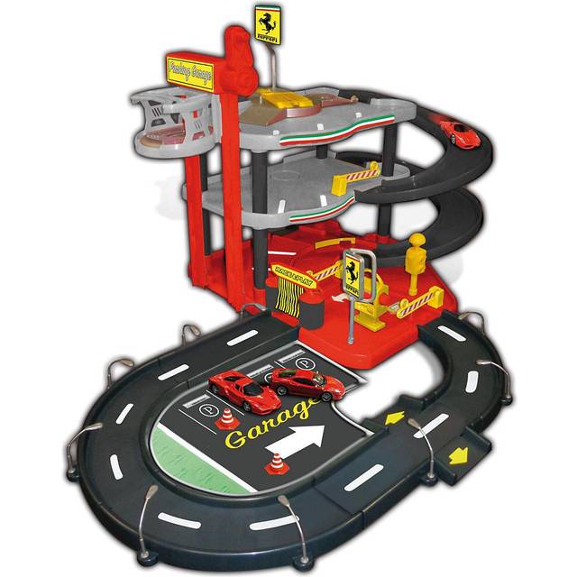 M&b 1:43 Ferrari Parking Garage, Incl. 2 Cars, Red