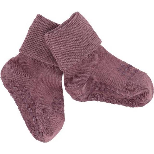 GoBabyGo Skridsikre Strømper Bambus Stl. 17-19 fepojkar - Strumpor Från Magasin - Misty Plum (17-19)