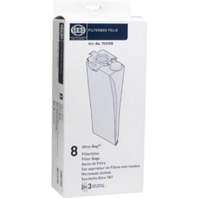 SEBO 7029ER Felix Vacuum Cleaner Bags, Pack of 8