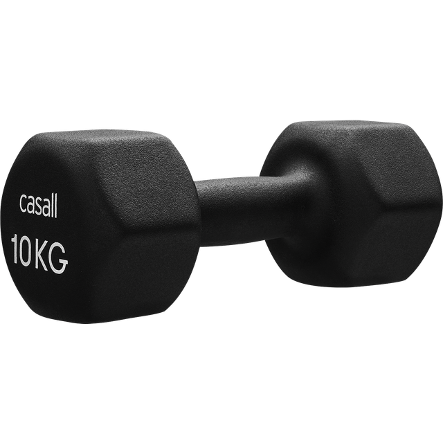 Casall Classic Dumbbell 10kg Träningsutrustning Black/White - ONESIZE