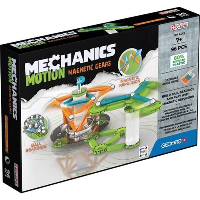 Geomag Mechanics Gravity Motion Magnetic Gears - 96 Pieces