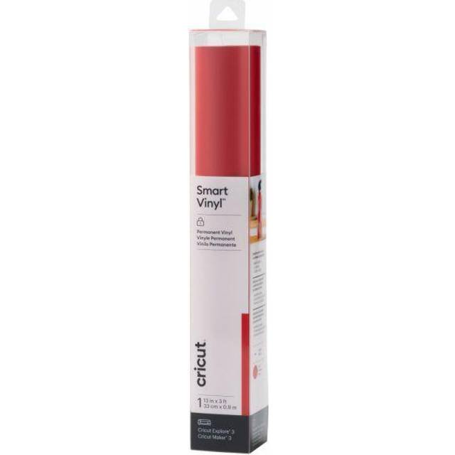 Cricut Smart Vinyl Permanent | 1 sheet | 33cm x 0.9m | Shimmer Red