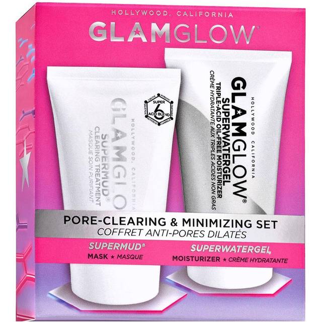 Pore-clearing & Minimizing Set: Supermud Clearing Treatment 15g + Superwatergel Moisturizer 15ml - 2pcs