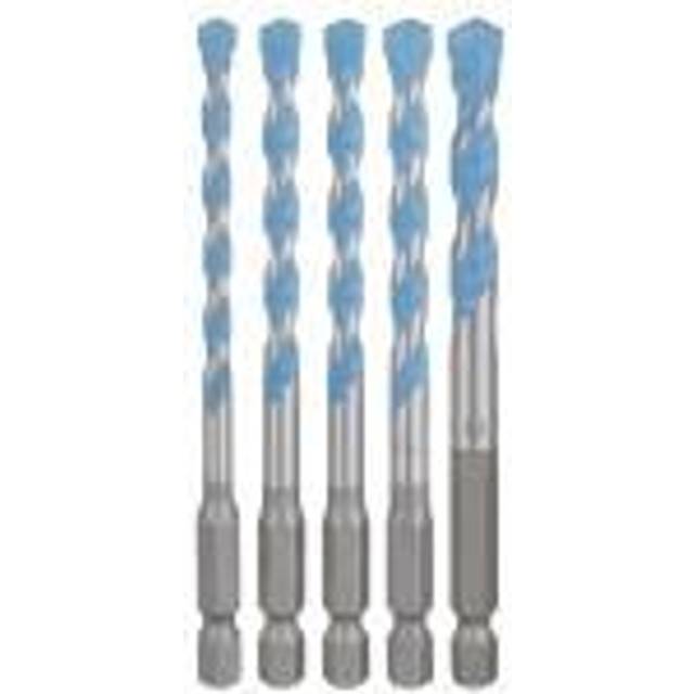 Bosch - 5 Piece HEX-9 Multi Purpose Construction Drill Bit Set - Masonry Tile Wood