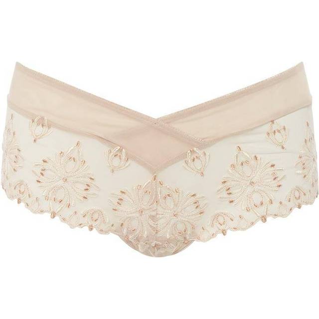Chantelle Womens Champs Elysees Short - Beige Nylon - Size Large