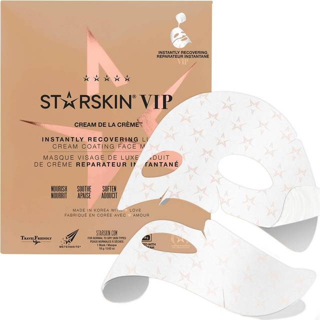STARSKIN VIP Cream de la CrÃ¨me Instantly Recovering Luxury Cream Coated Sheet Face Mask