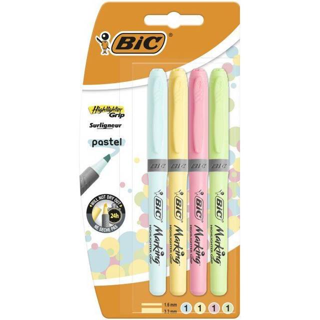 Bic Highlighter Grip Pens x4