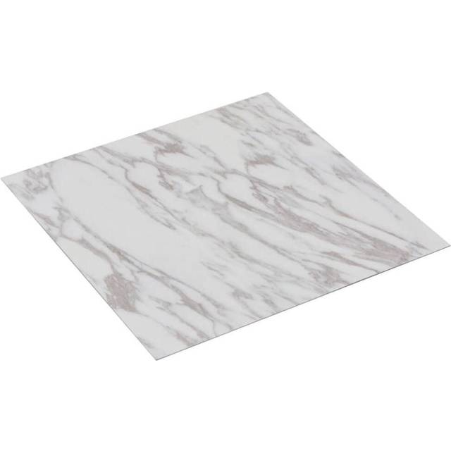 vidaXL Self-adhesive PVC Flooring Planks 5.11mÂ² White Marble Tile Laminate