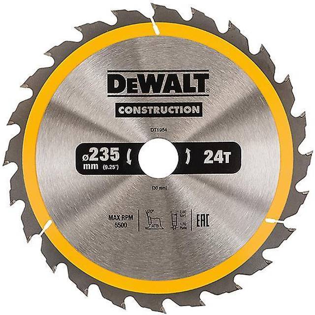 DeWalt DT1954-QZ Construction Circular Saw Blade 235 x 30mm x 24T