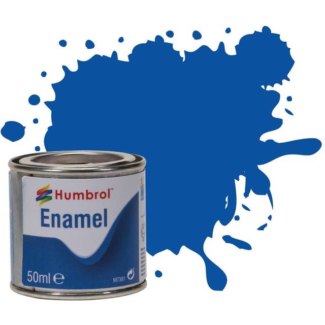 Humbrol 50ml Enamel Paint Tinlet - No 14 French Blue Gloss Model Kit Paint
