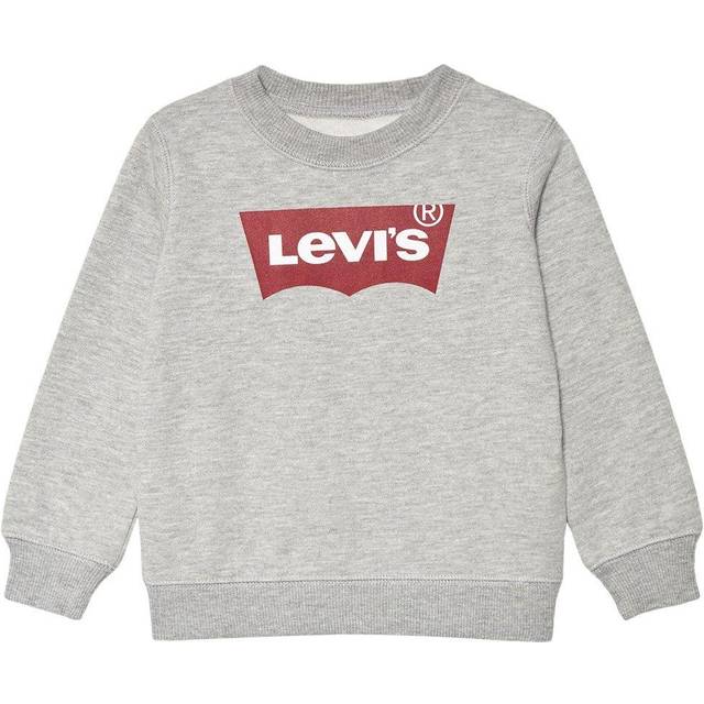 Levis pojkar fladdermusvinge rund hals sweatshirt pojke, Grå, 3 år