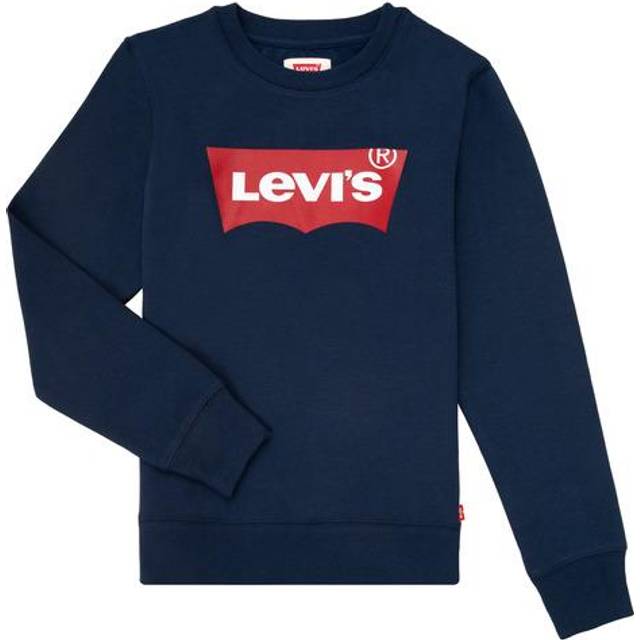 Levis pojkar fladdermusvinge rund hals sweatshirt pojke, Klänning blues, 16 år