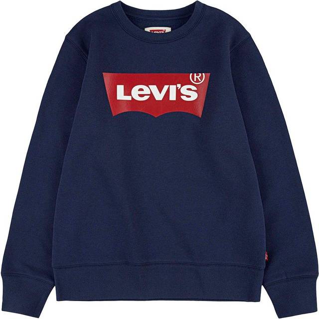 Levis pojkar fladdermusvinge rund hals sweatshirt pojke, BLÅ, 3 år