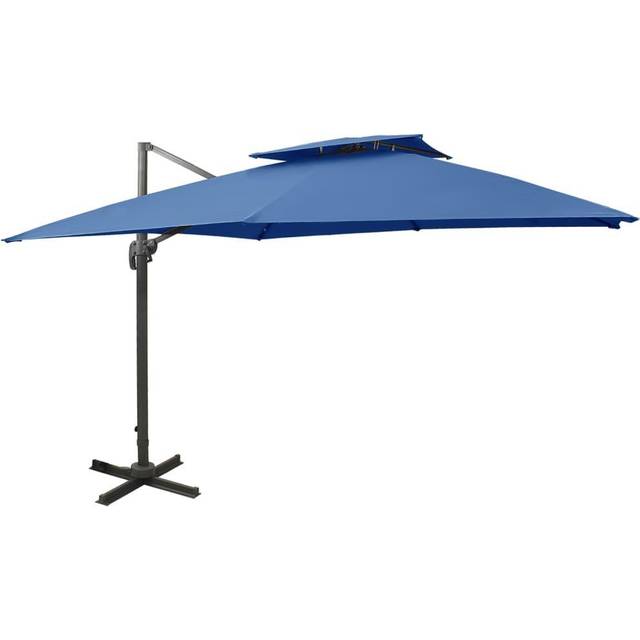 Vidaxl - Cantilever Garden Parasol with Double Top 300x300 cm Sand