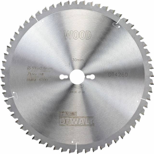DT4260 Mitre saw blade 305mm x 30mm x 60T - Dewalt