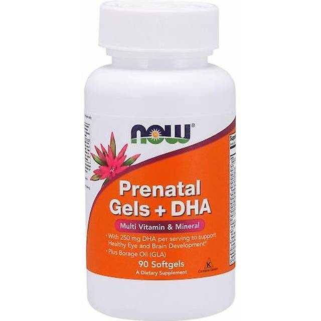NOW Foods  Prenatal Gels + DHA  90 Softgels